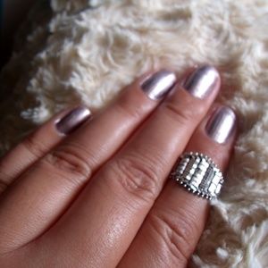 14kt White Gold Chain Ring